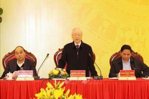 Tổng Bí thư Nguyễn Phú Trọng chỉ đạo Hội nghị Đảng ủy Công an Trung ương