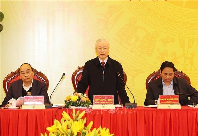 Tổng Bí thư Nguyễn Phú Trọng chỉ đạo Hội nghị Đảng ủy Công an Trung ương