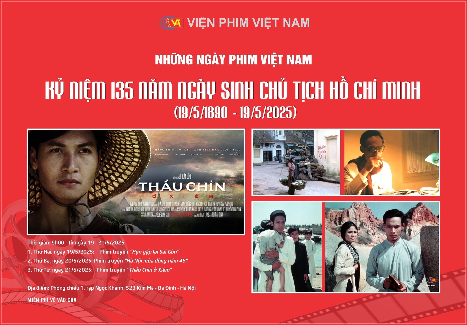 Những ngày phim Việt Nam kỷ niệm 135 năm Ngày sinh Bác Hồ